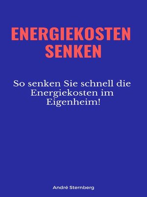 cover image of Energiekosten senken